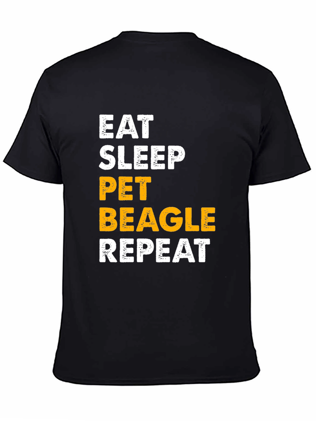 Eat Sleep Pet Beagle Repeat Graphic Tee