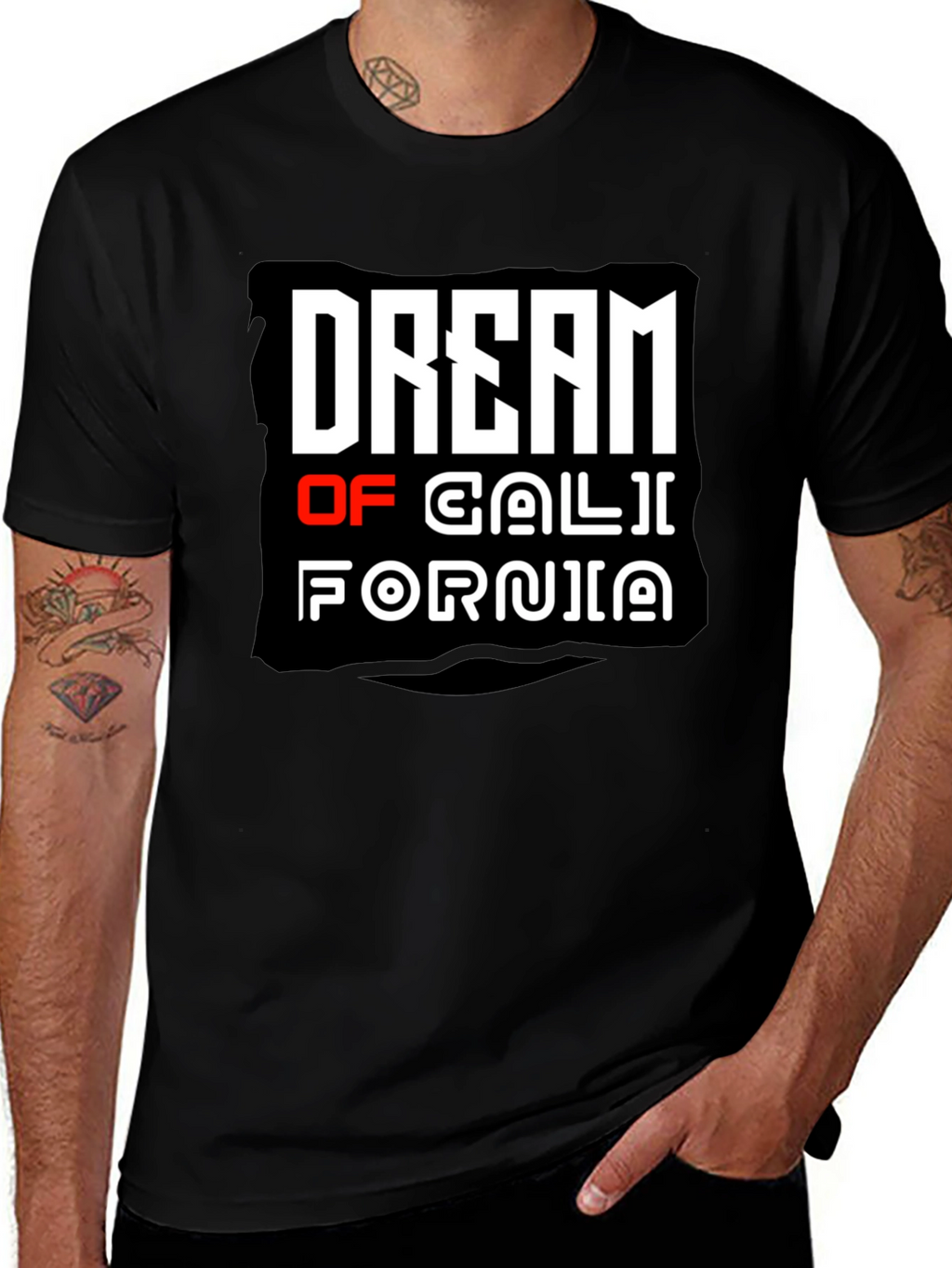 Dream of California Graphic T-Shirt - Black