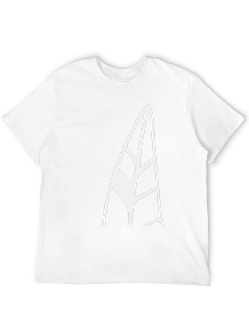 Unique Black T-Shirt with Abstract White Design