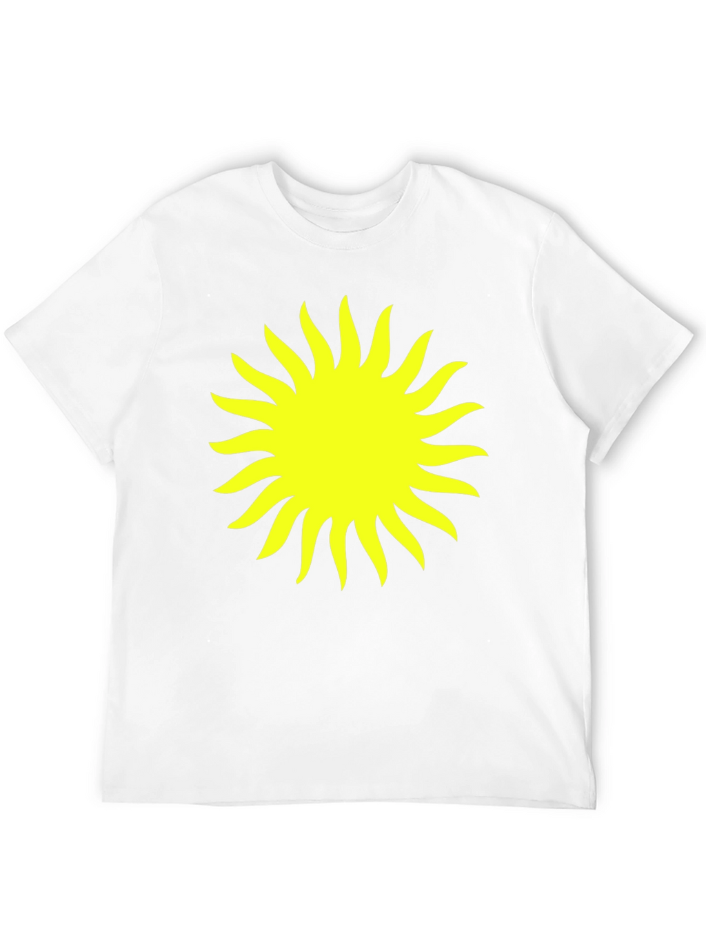 Radiant Sun Graphic Tee - Black Cotton Comfort