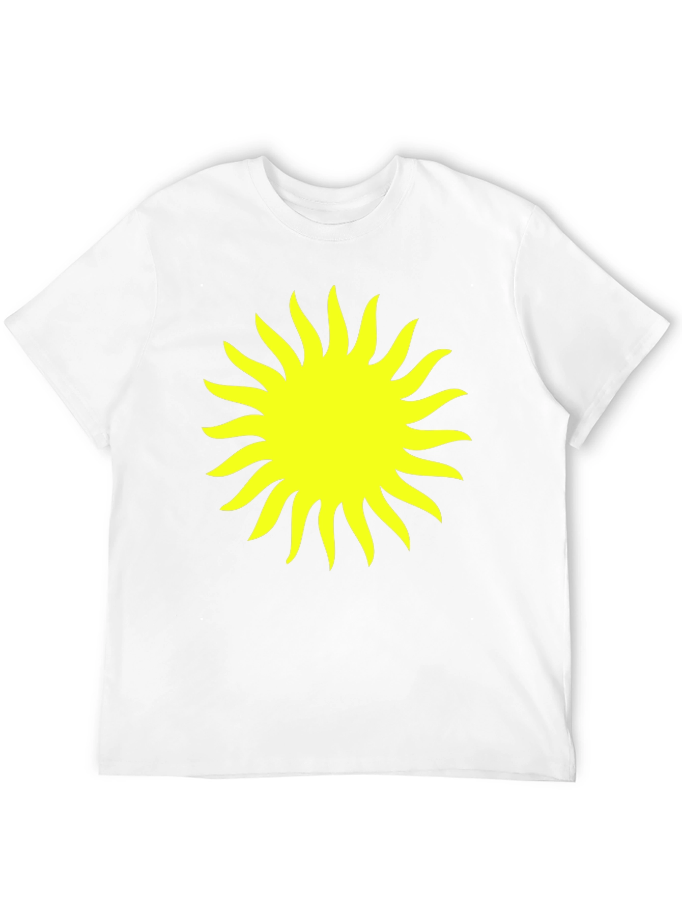 Radiant Sun Graphic Tee - Black Cotton Comfort