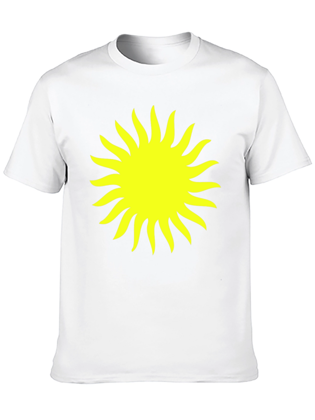 Radiant Sun Graphic Tee - Black Cotton Comfort