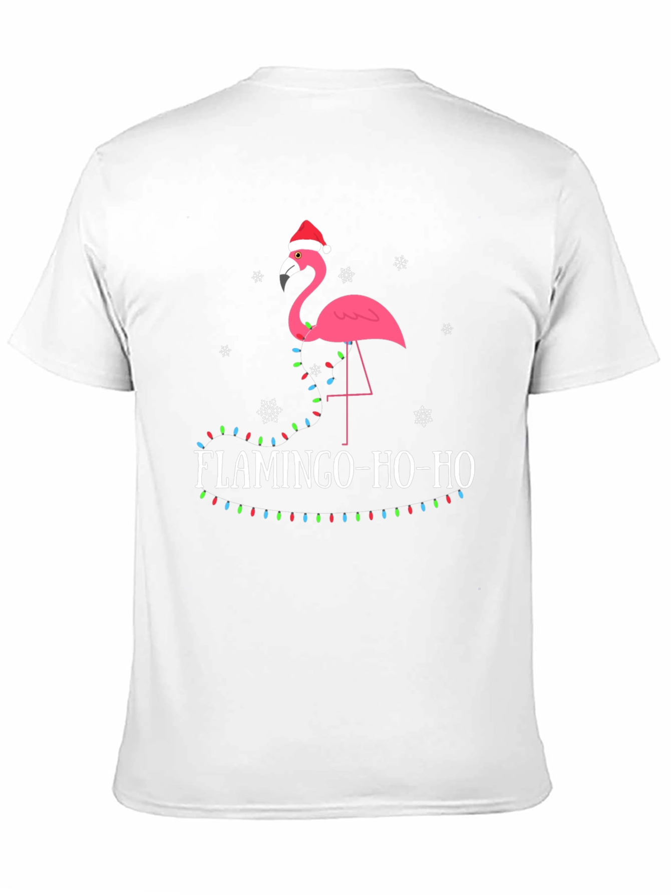 Festive Flamingo Christmas Tee