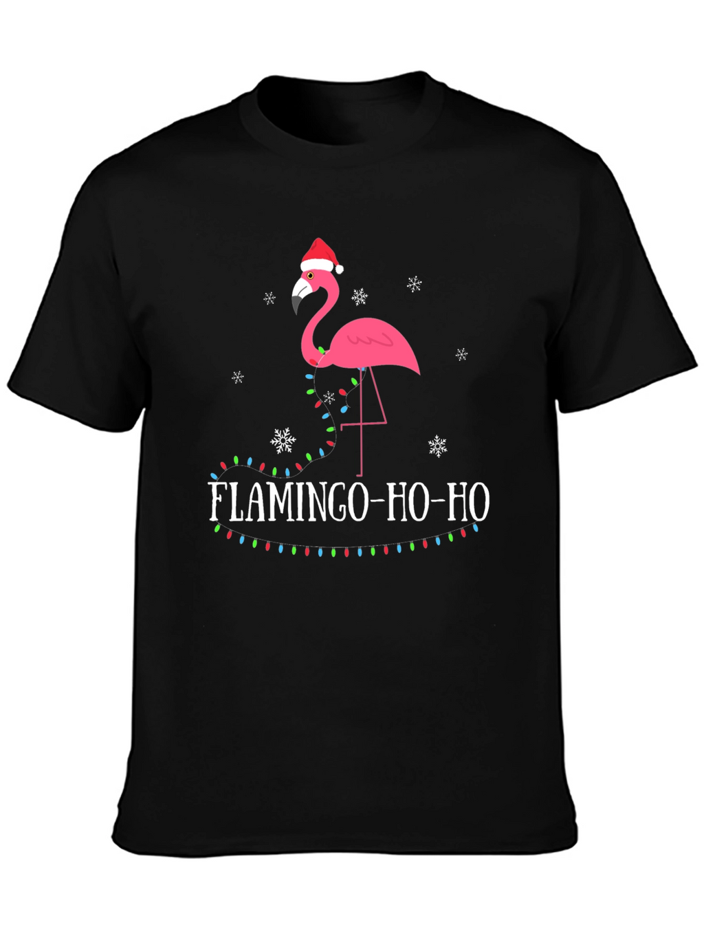 Festive Flamingo Christmas Tee