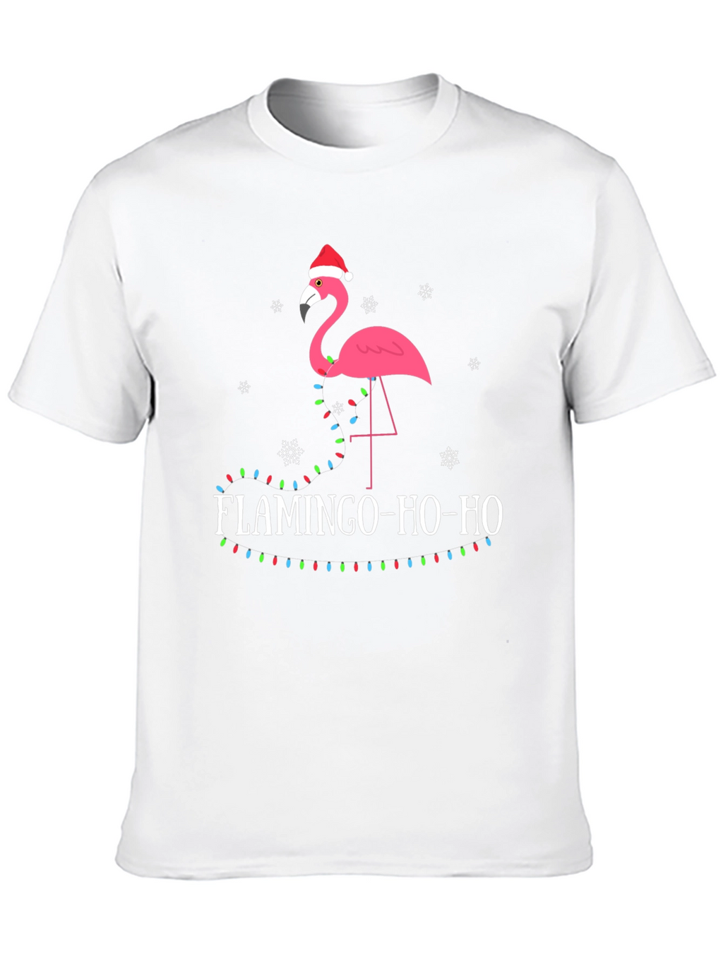 Festive Flamingo Christmas Tee