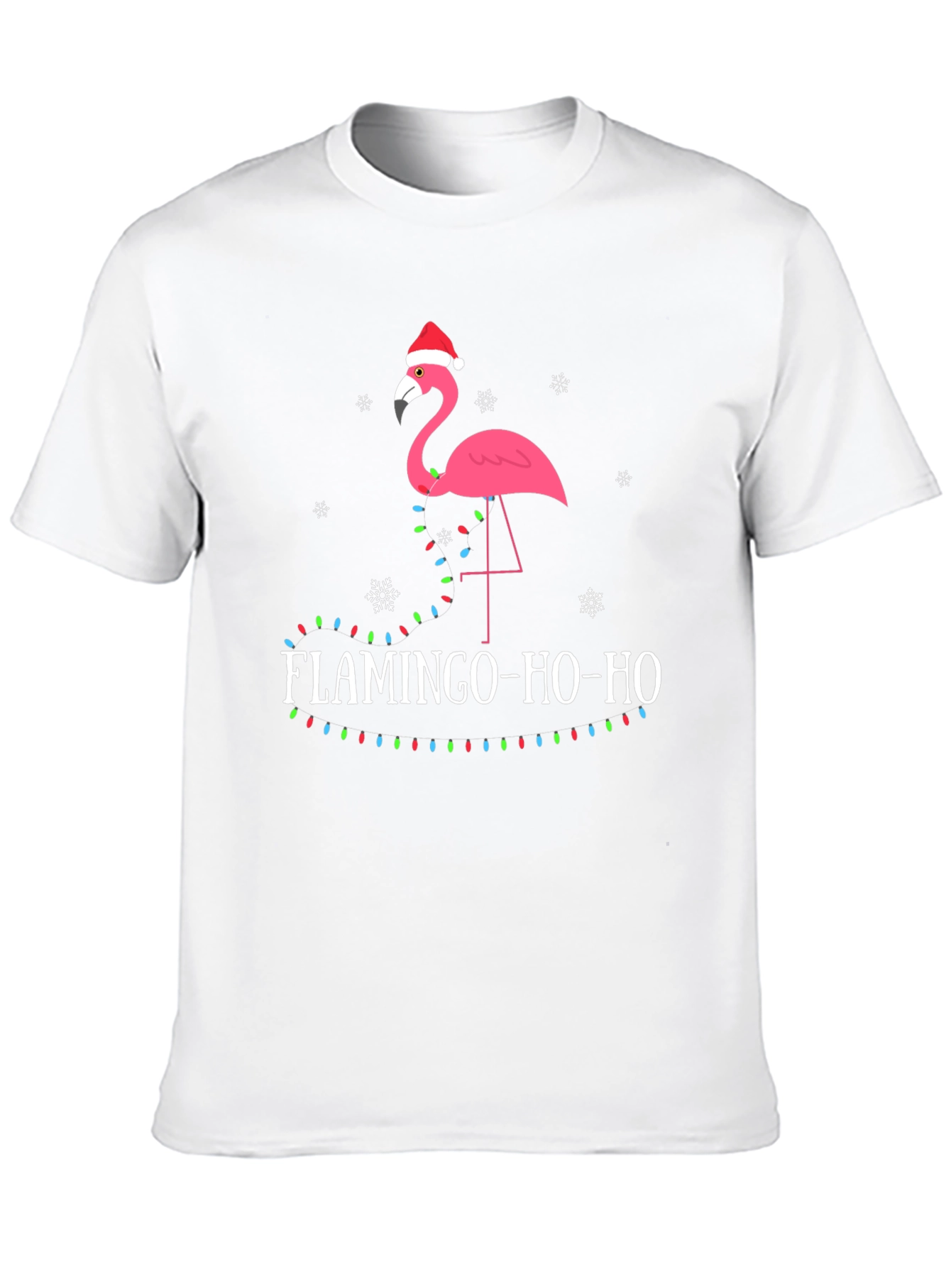 Festive Flamingo Christmas Tee