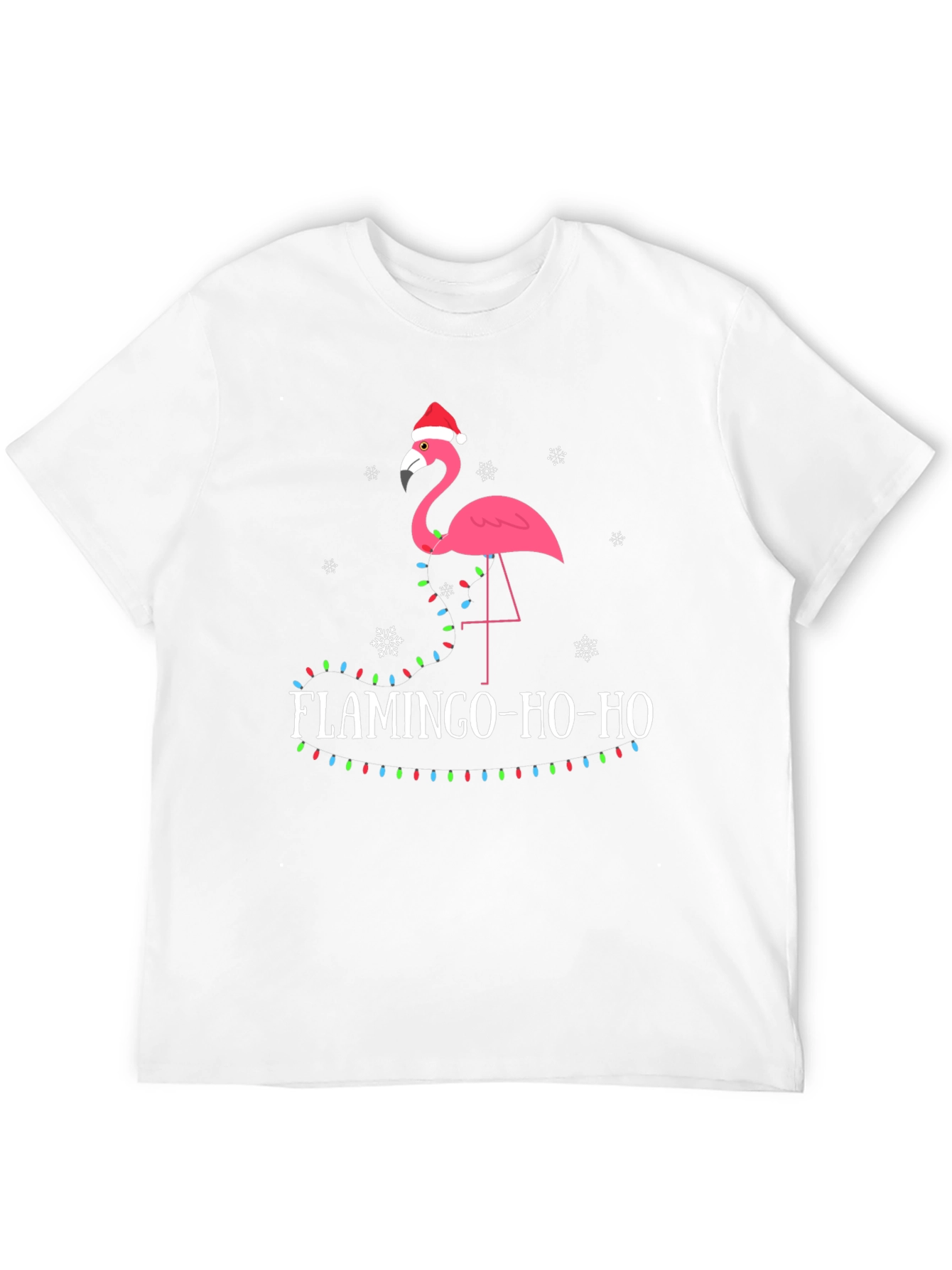 Festive Flamingo Christmas Tee