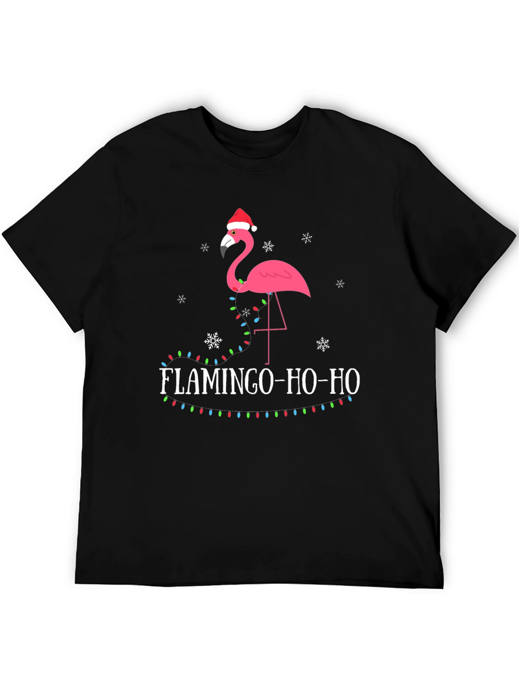 Festive Flamingo Christmas Tee