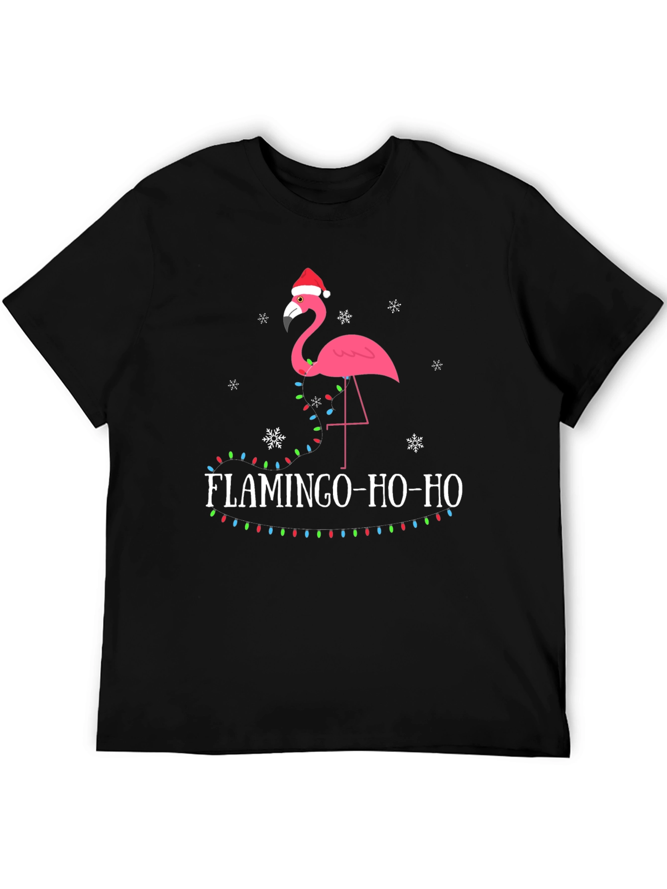 Festive Flamingo Christmas Tee