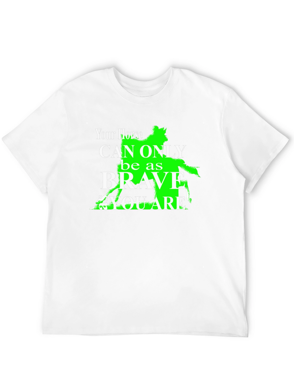 Brave Horse Graphic T-Shirt - Equestrian Rider Tee