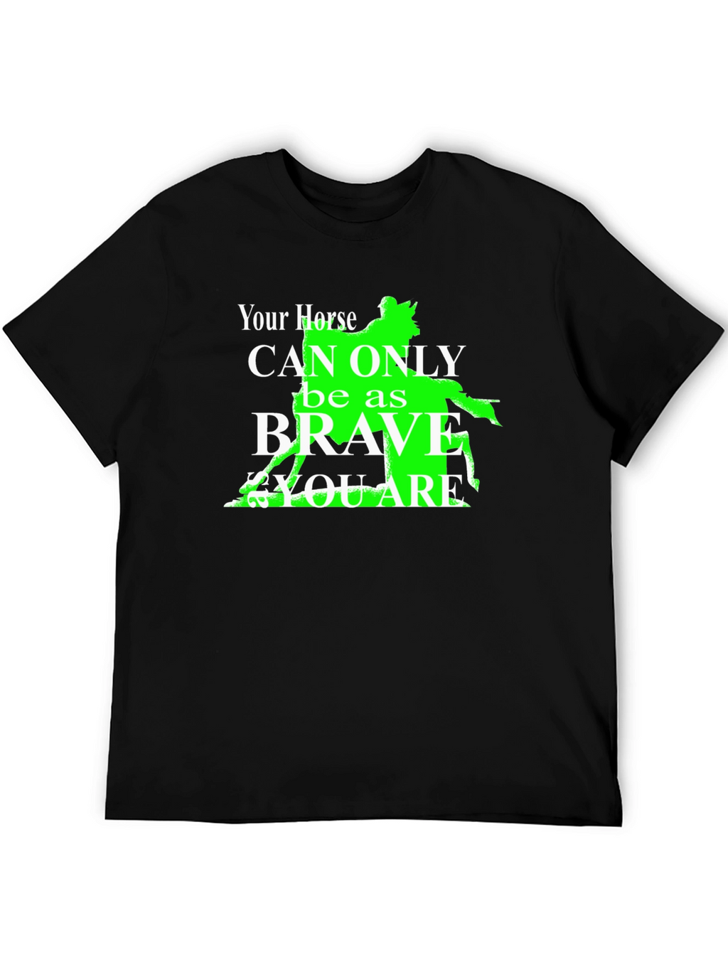 Brave Horse Graphic T-Shirt - Equestrian Rider Tee