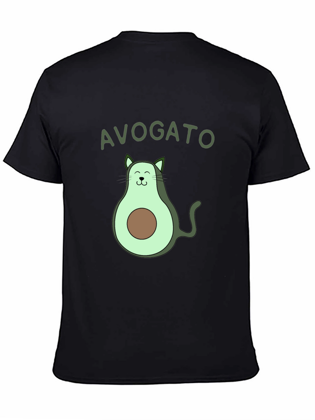 Avogato T-Shirt: Avocado Cat Graphic Tee