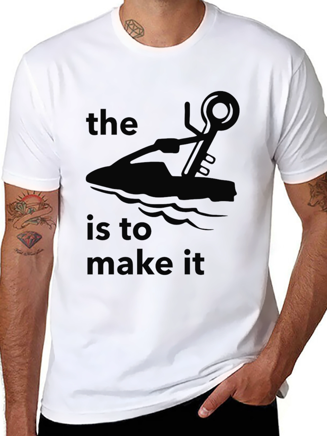 The Key is to Make It - Black Graphic Tee