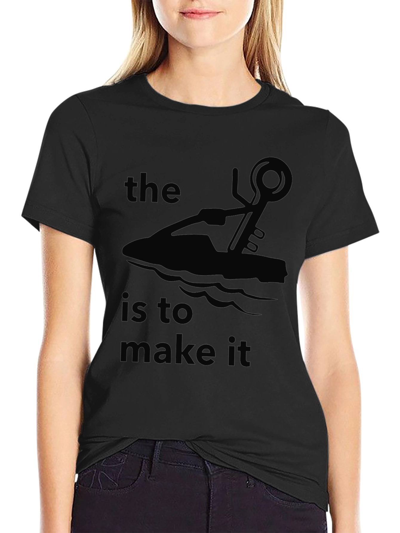 The Key is to Make It - Black Graphic Tee