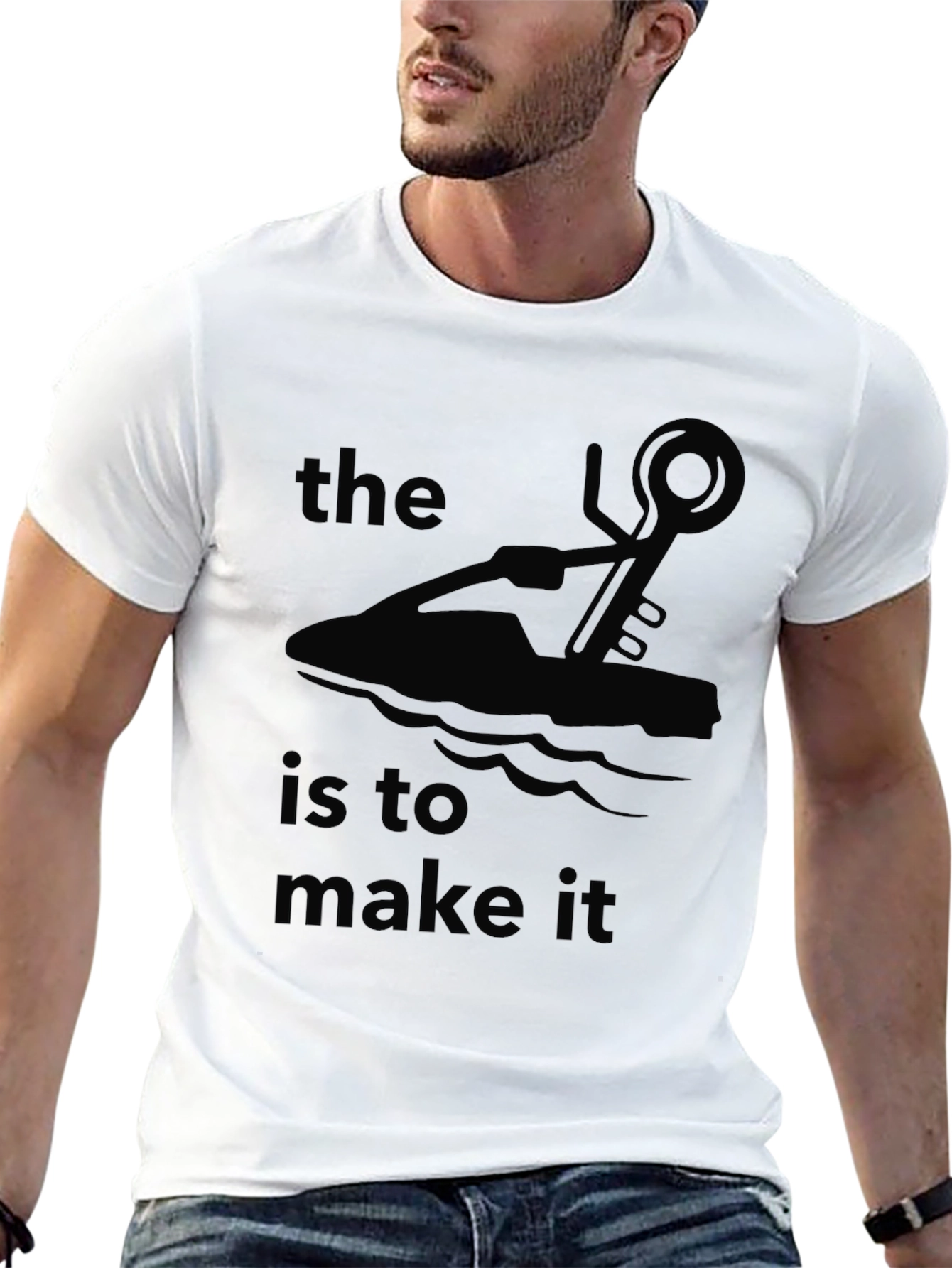 The Key is to Make It - Black Graphic Tee