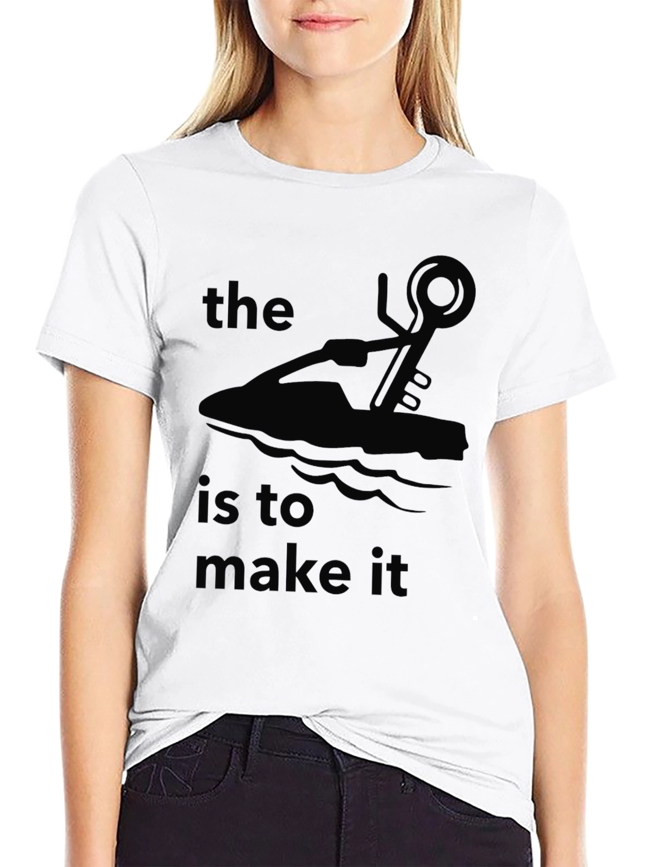 The Key is to Make It - Black Graphic Tee