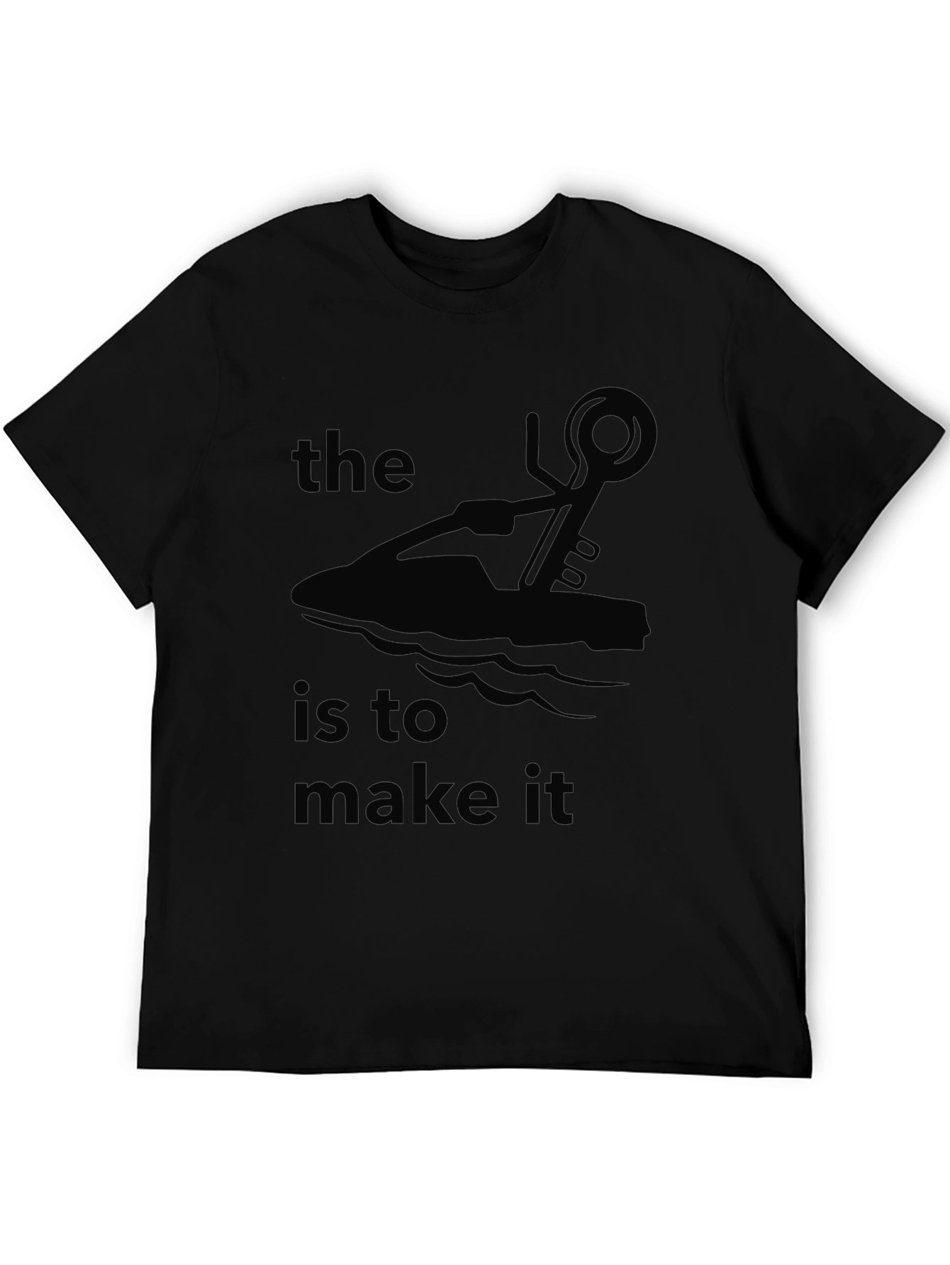The Key is to Make It - Black Graphic Tee