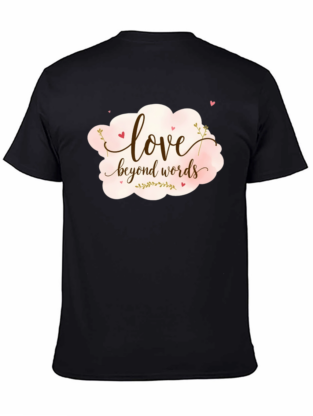 Love Beyond Words Graphic Tee - Black
