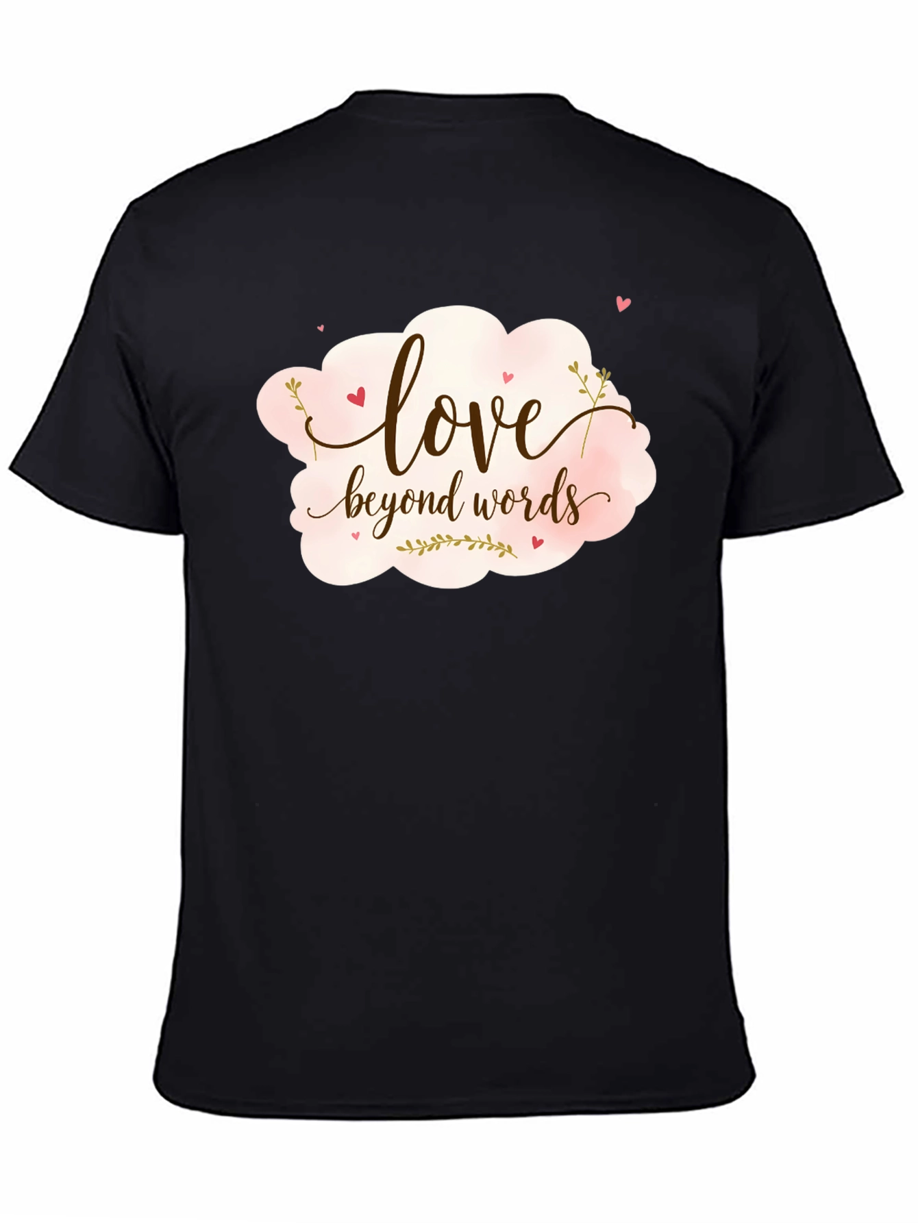 Love Beyond Words Graphic Tee - Black