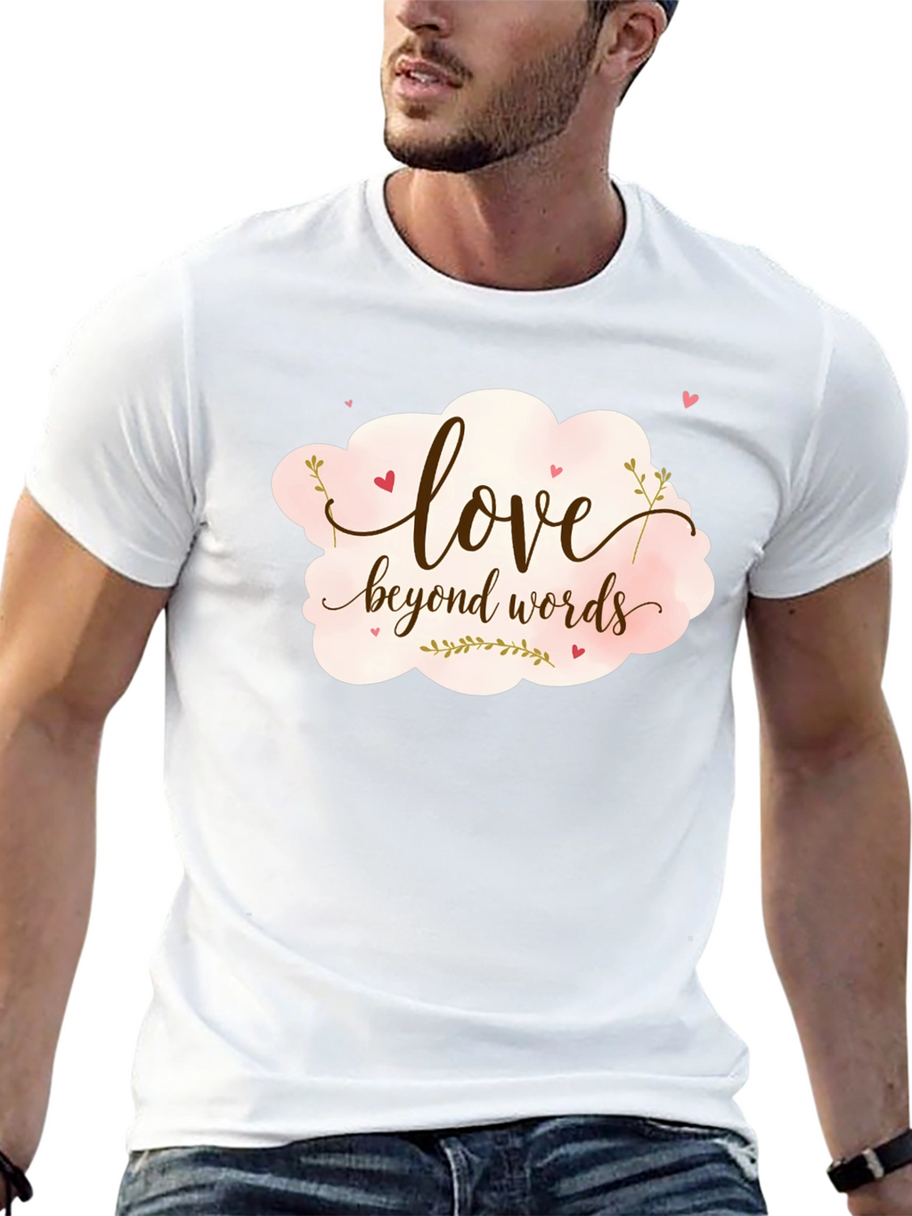 Love Beyond Words Graphic Tee - Black