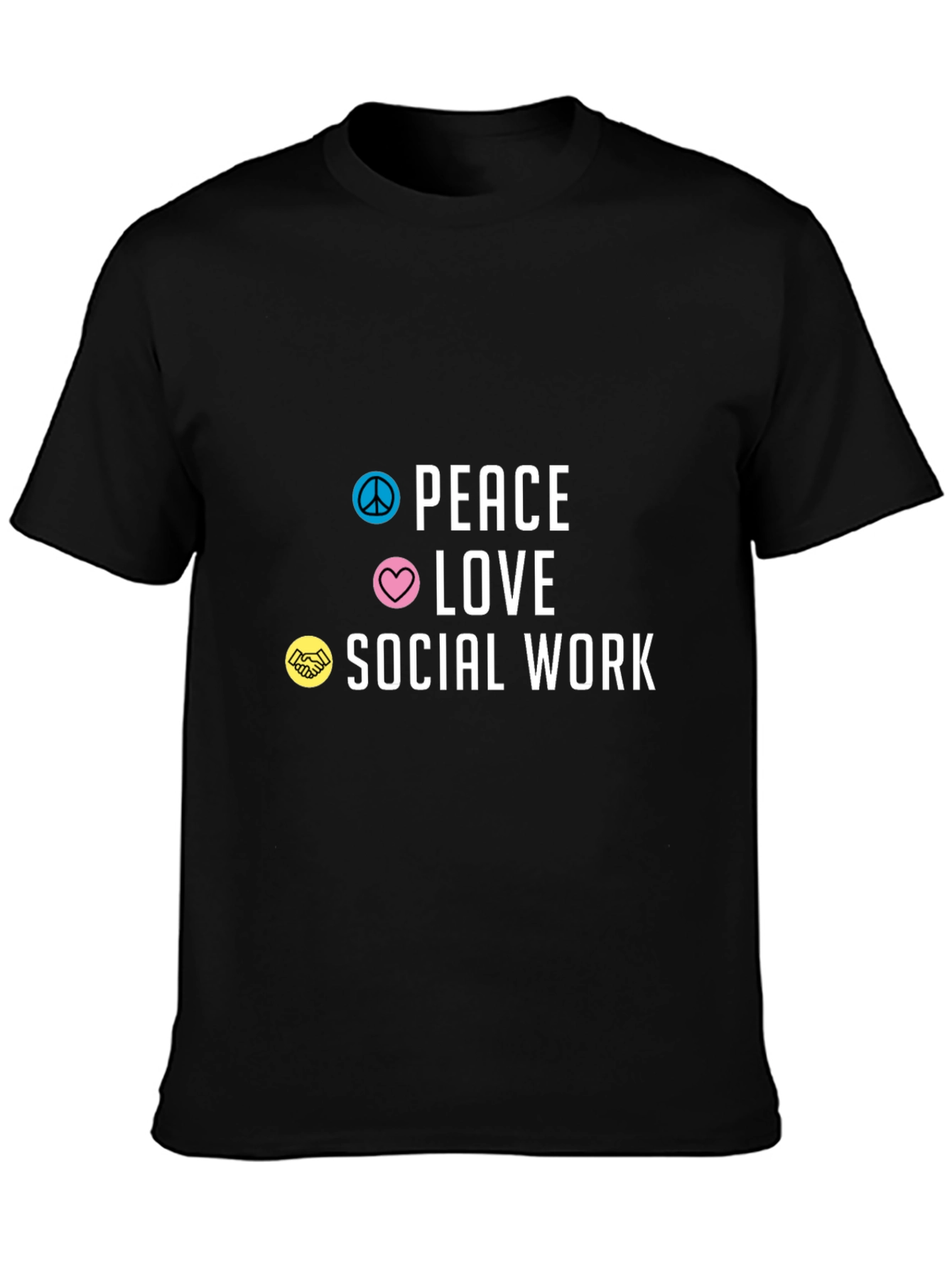 Peace Love Social Work Graphic Tee