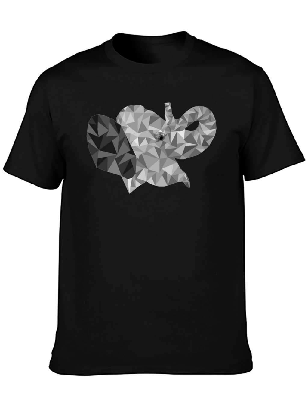 Geometric Elephant Graphic T-Shirt - Modern Style