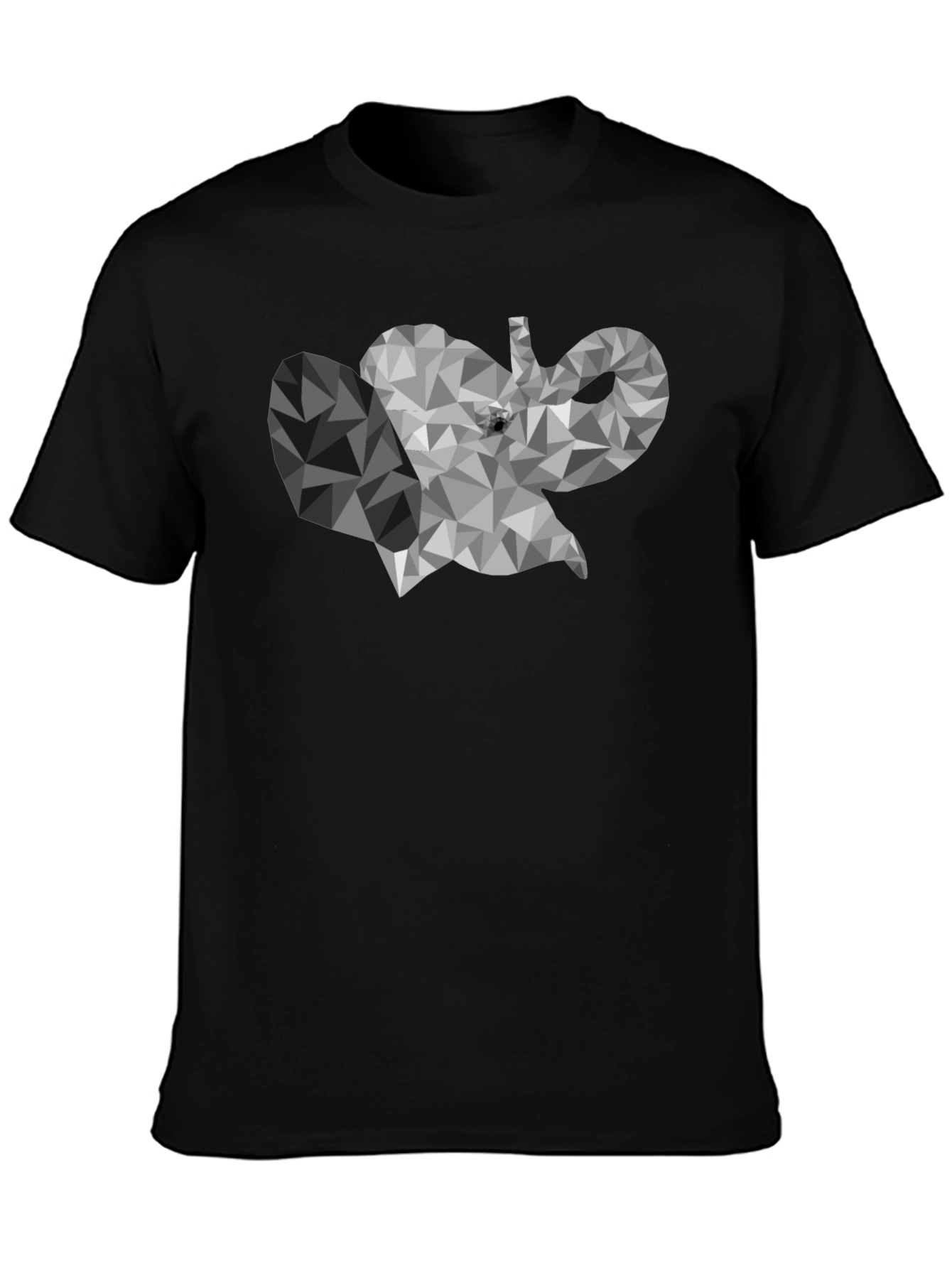 Geometric Elephant Graphic T-Shirt - Modern Style