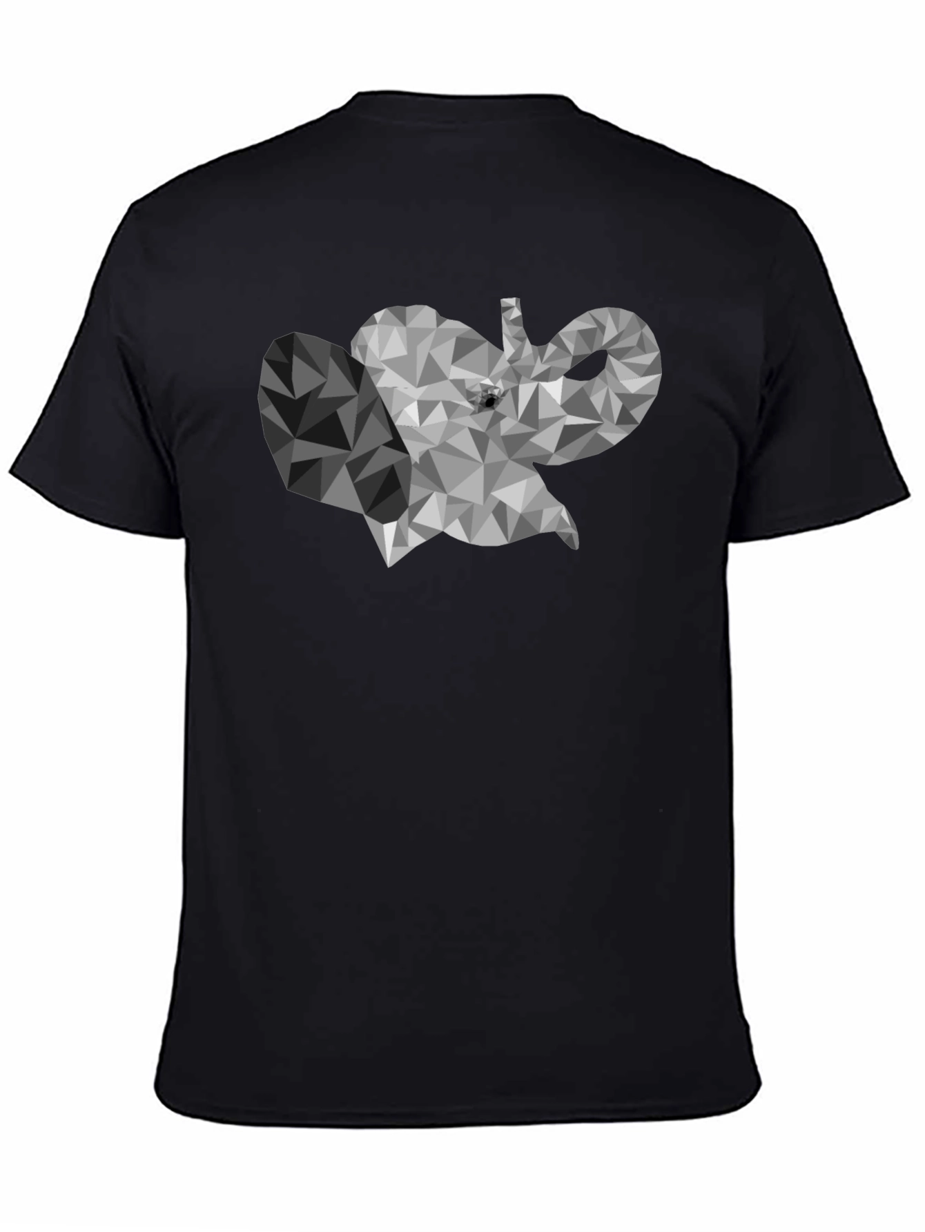 Geometric Elephant Graphic T-Shirt - Modern Style