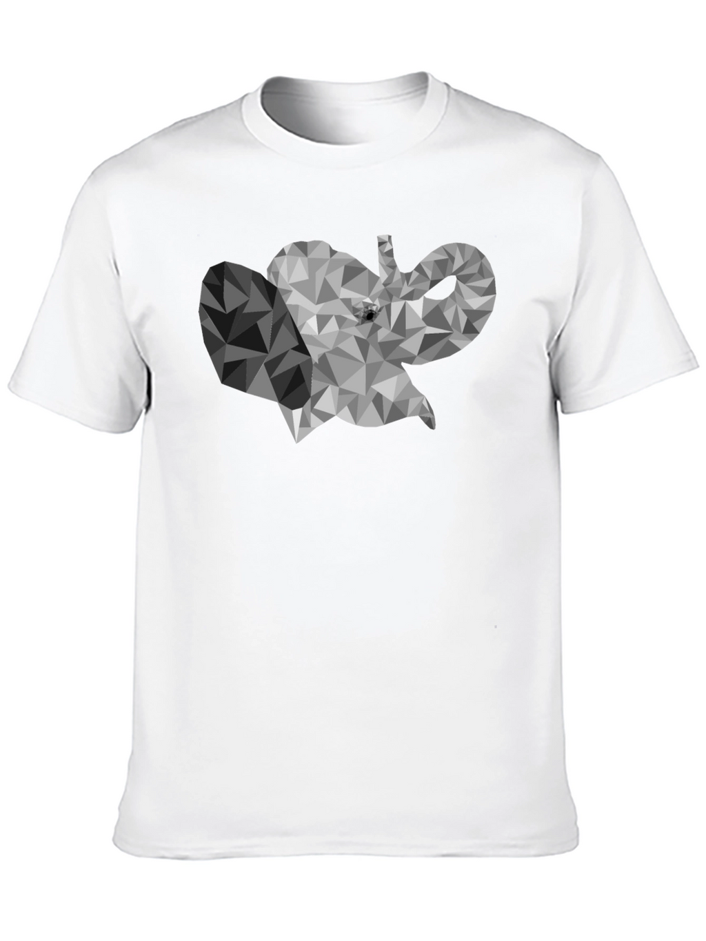 Geometric Elephant Graphic T-Shirt - Modern Style