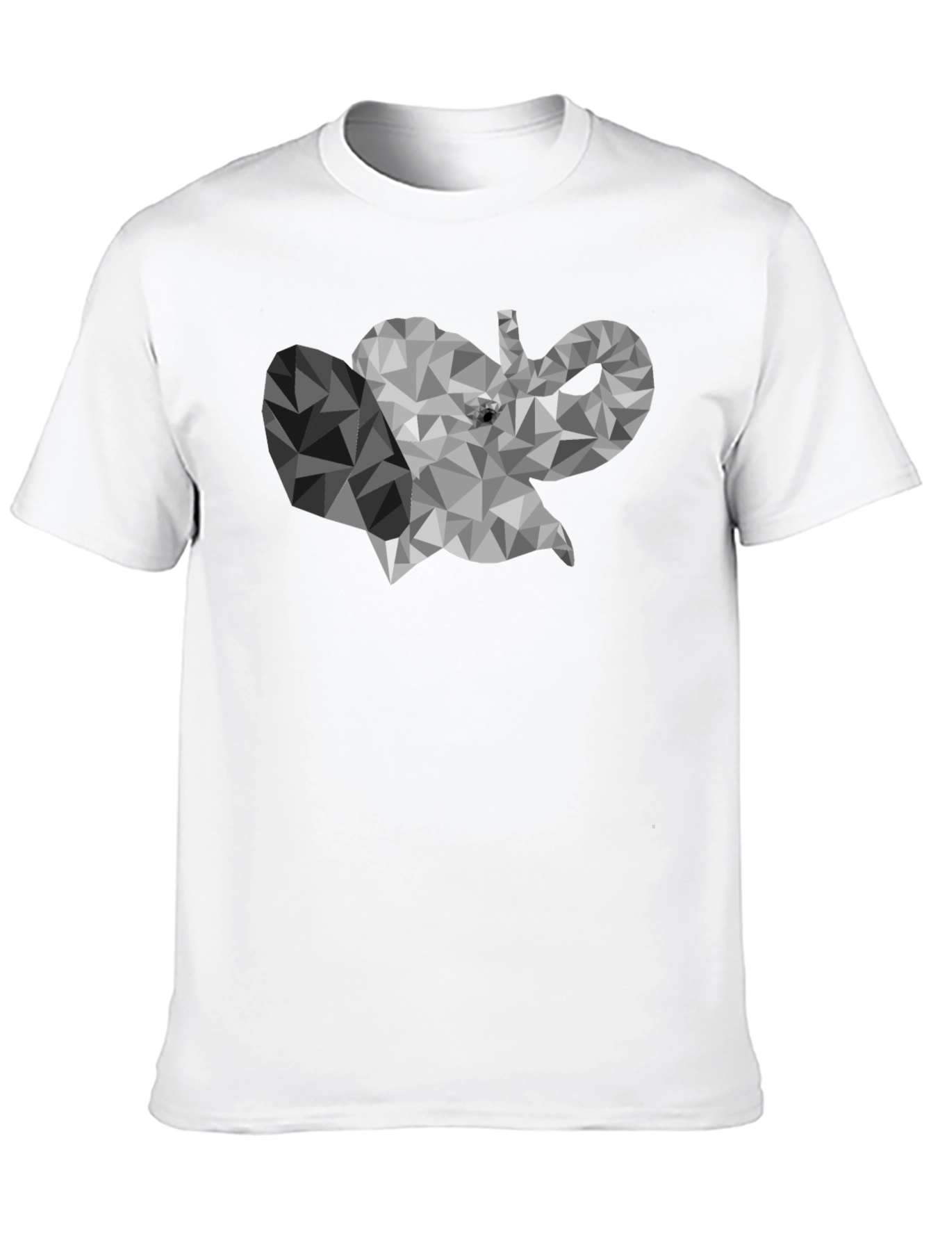 Geometric Elephant Graphic T-Shirt - Modern Style