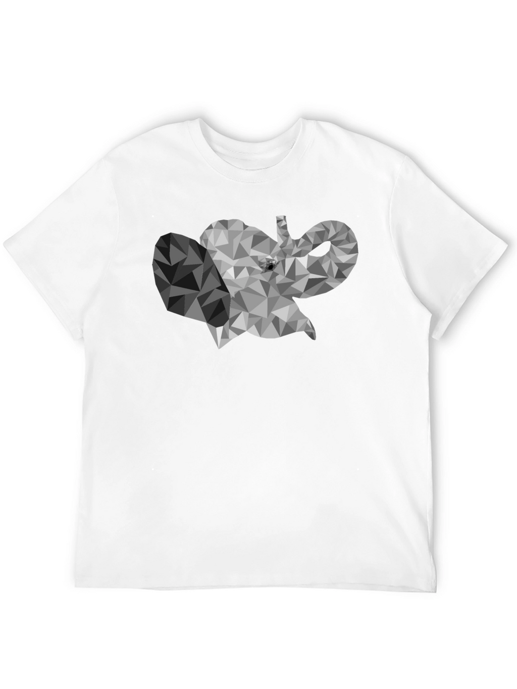 Geometric Elephant Graphic T-Shirt - Modern Style