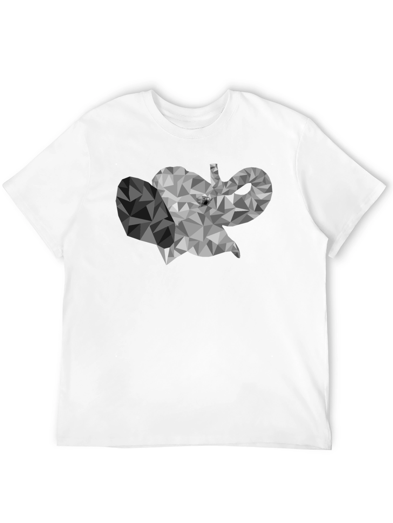 Geometric Elephant Graphic T-Shirt - Modern Style