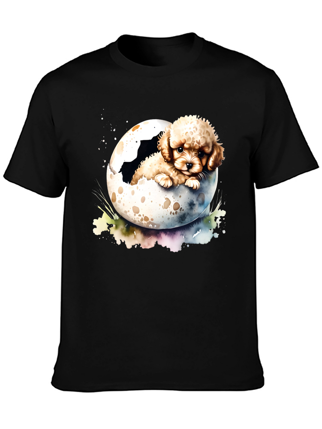 Cute Puppy in Eggshell Mens T-Shirt