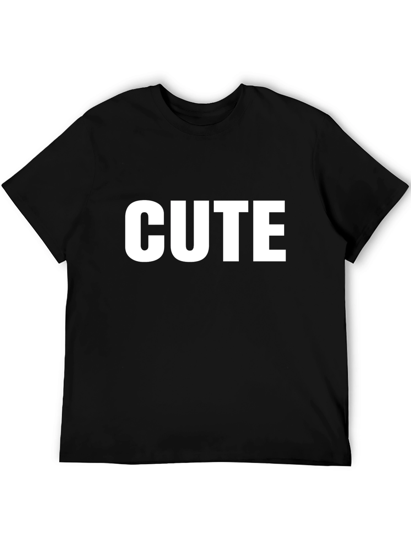Cute Graphic Tee - Stylish Mens Black T-Shirt