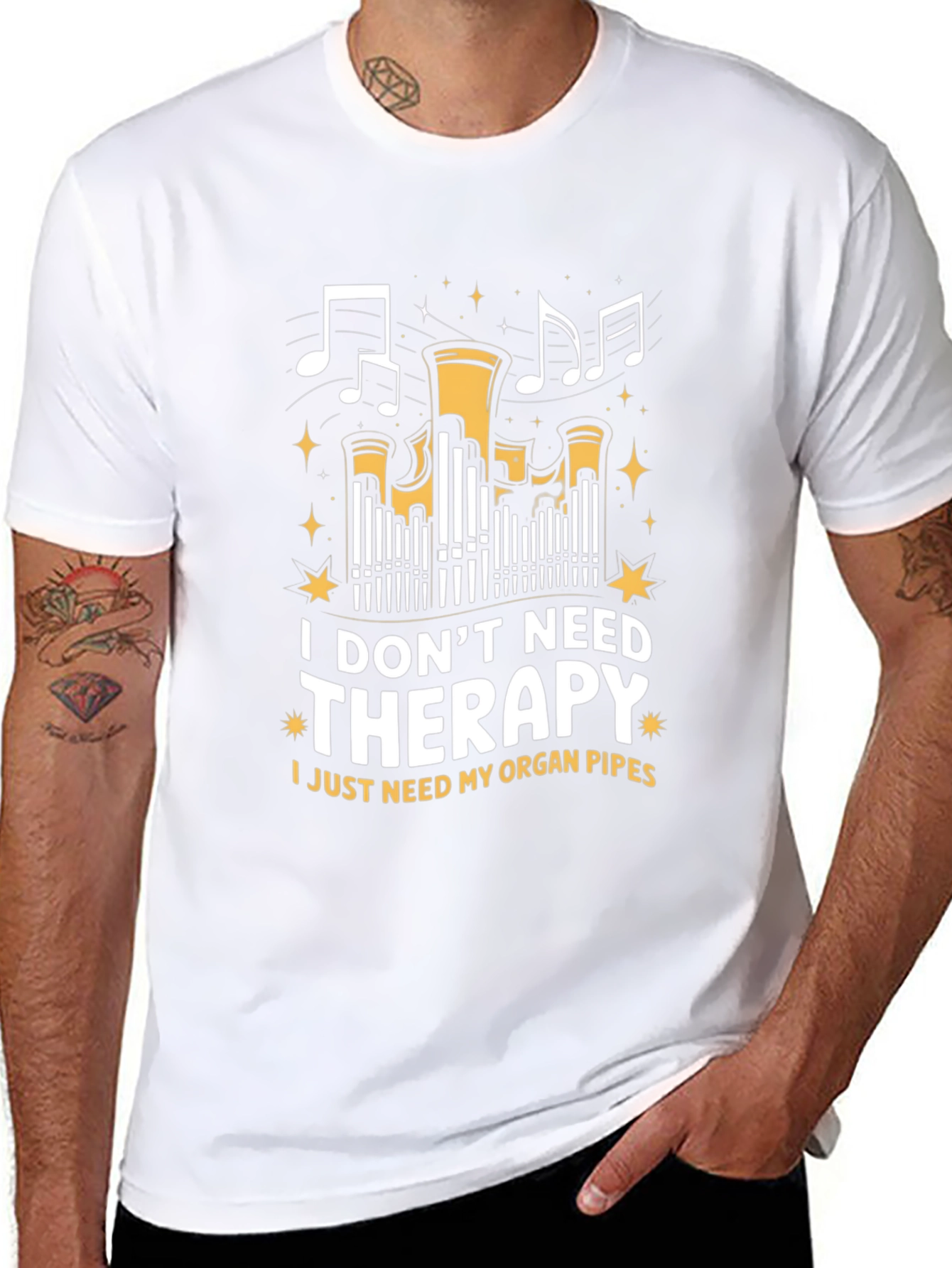 Organ Pipes Therapy T-Shirt - Music Lover Tee