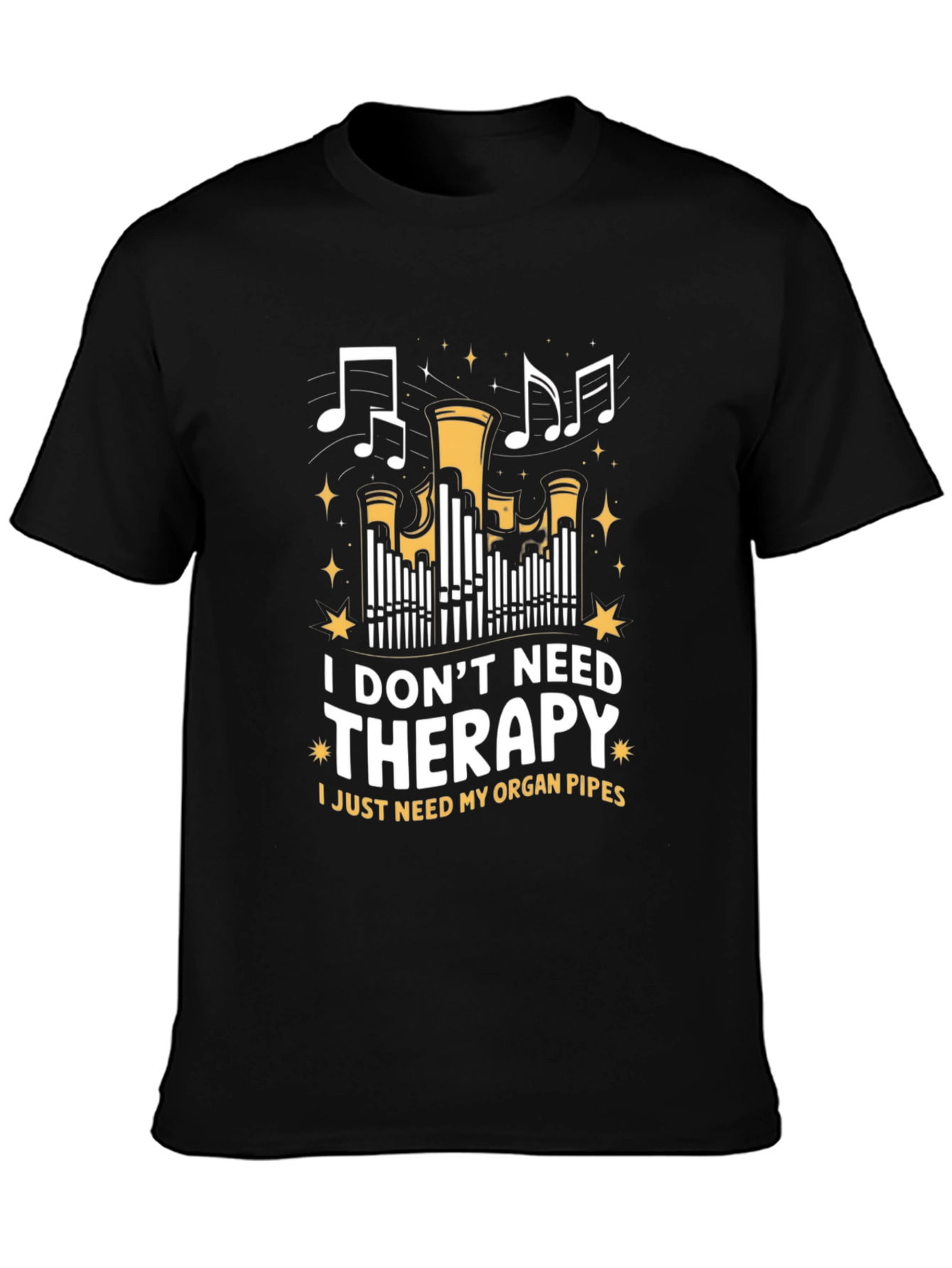 Organ Pipes Therapy T-Shirt - Music Lover Tee