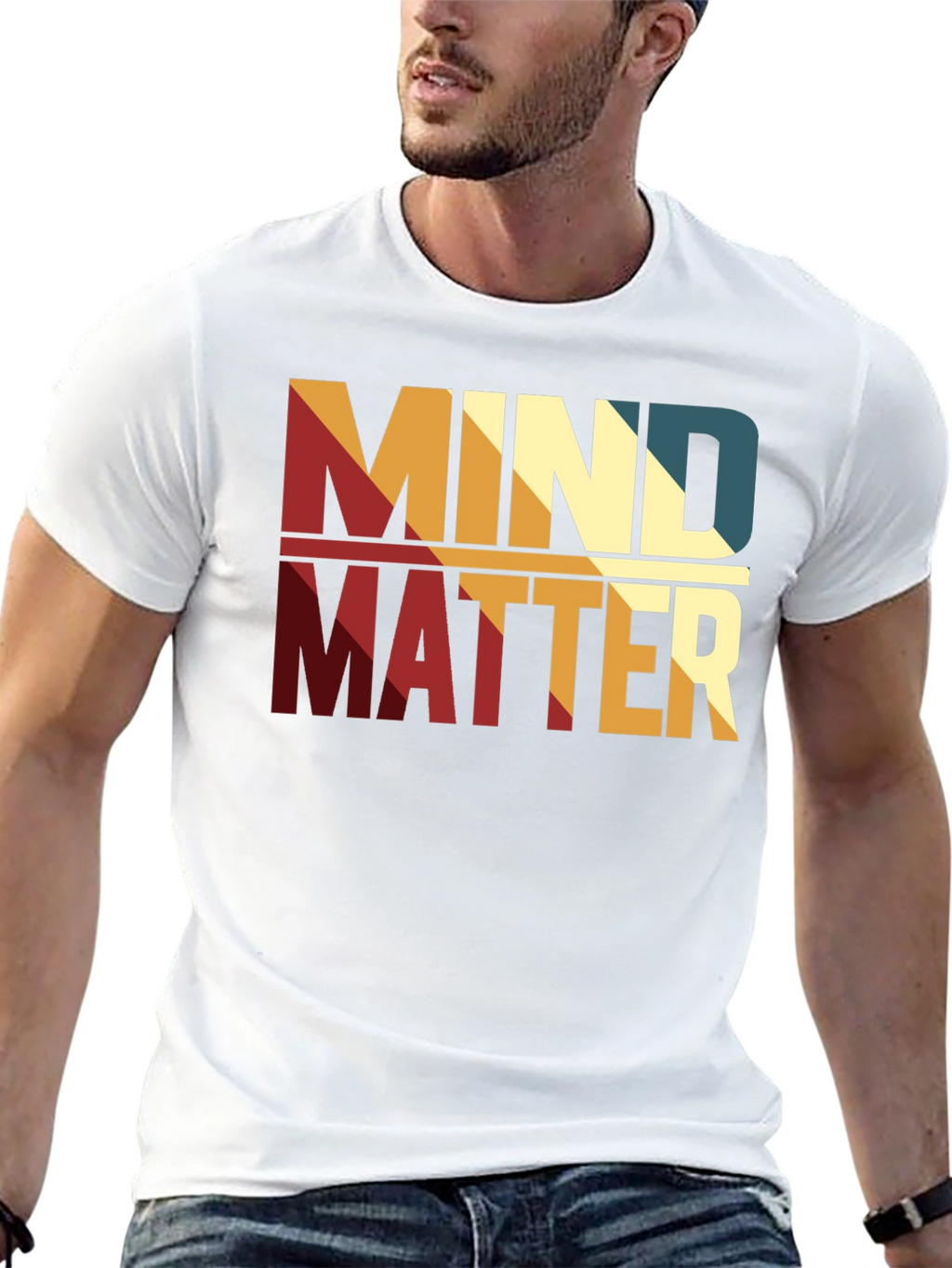Mind Over Matter Graphic Tee - Stylish Retro Design
