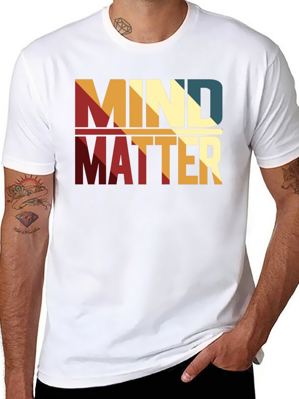 Mind Over Matter Graphic Tee - Stylish Retro Design