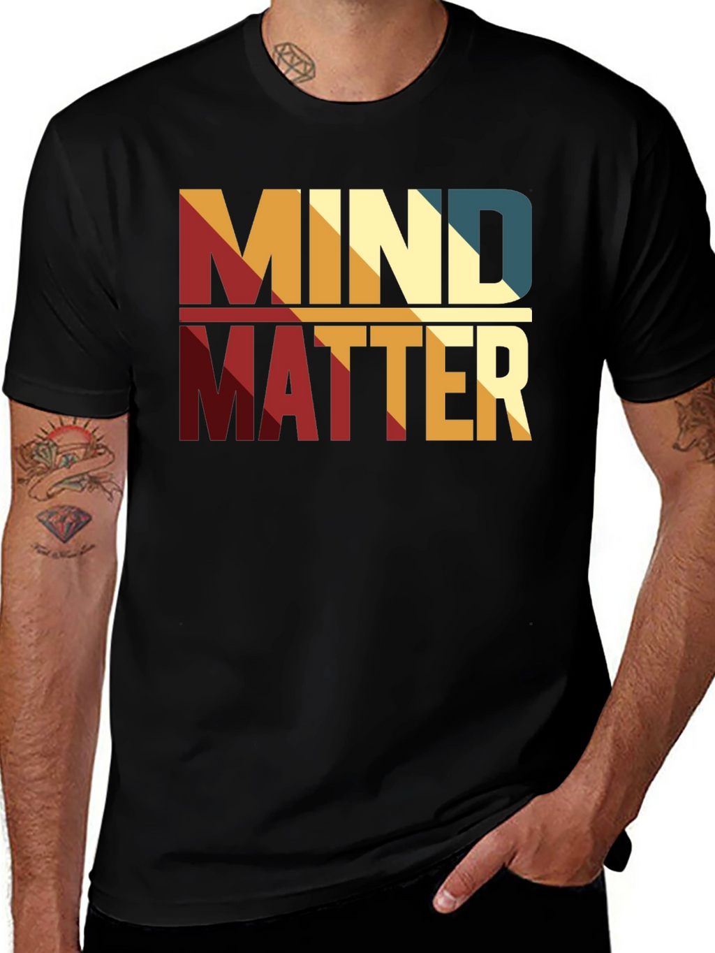 Mind Over Matter Graphic Tee - Stylish Retro Design