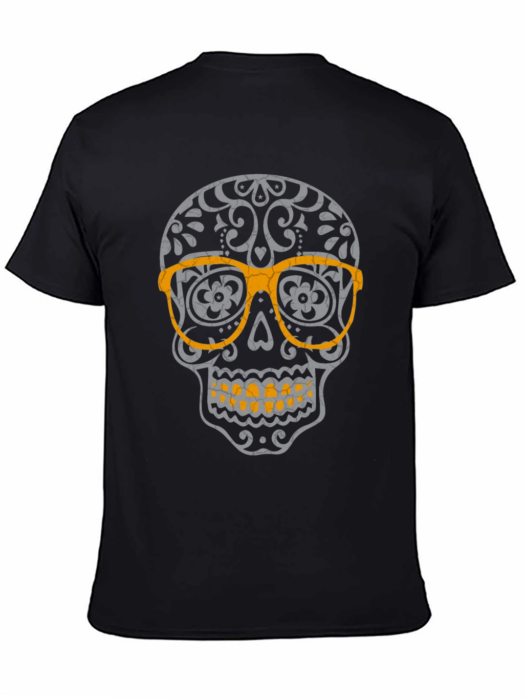 Skull with Glasses Graphic T-Shirt