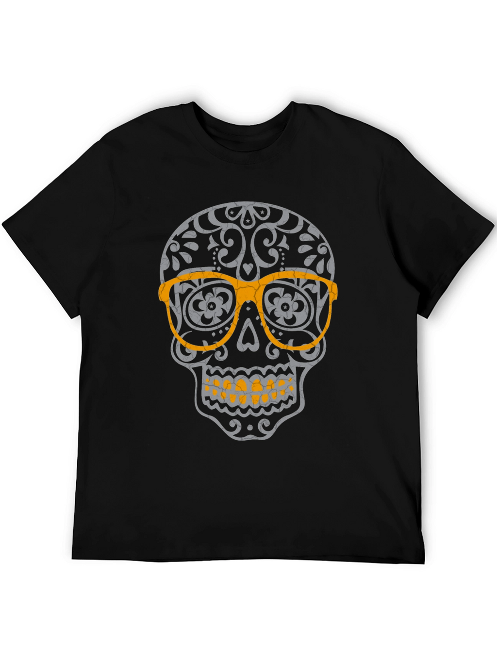 Skull with Glasses Graphic T-Shirt