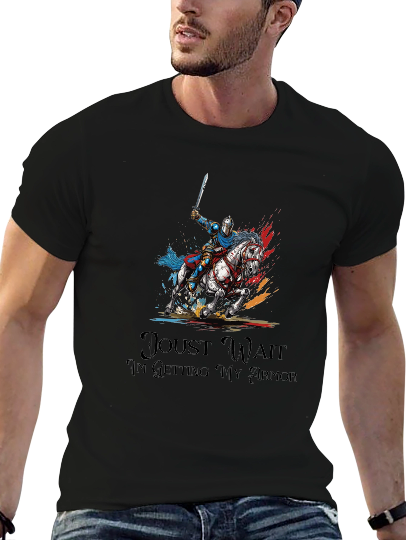 Knight On Horseback Graphic Tee