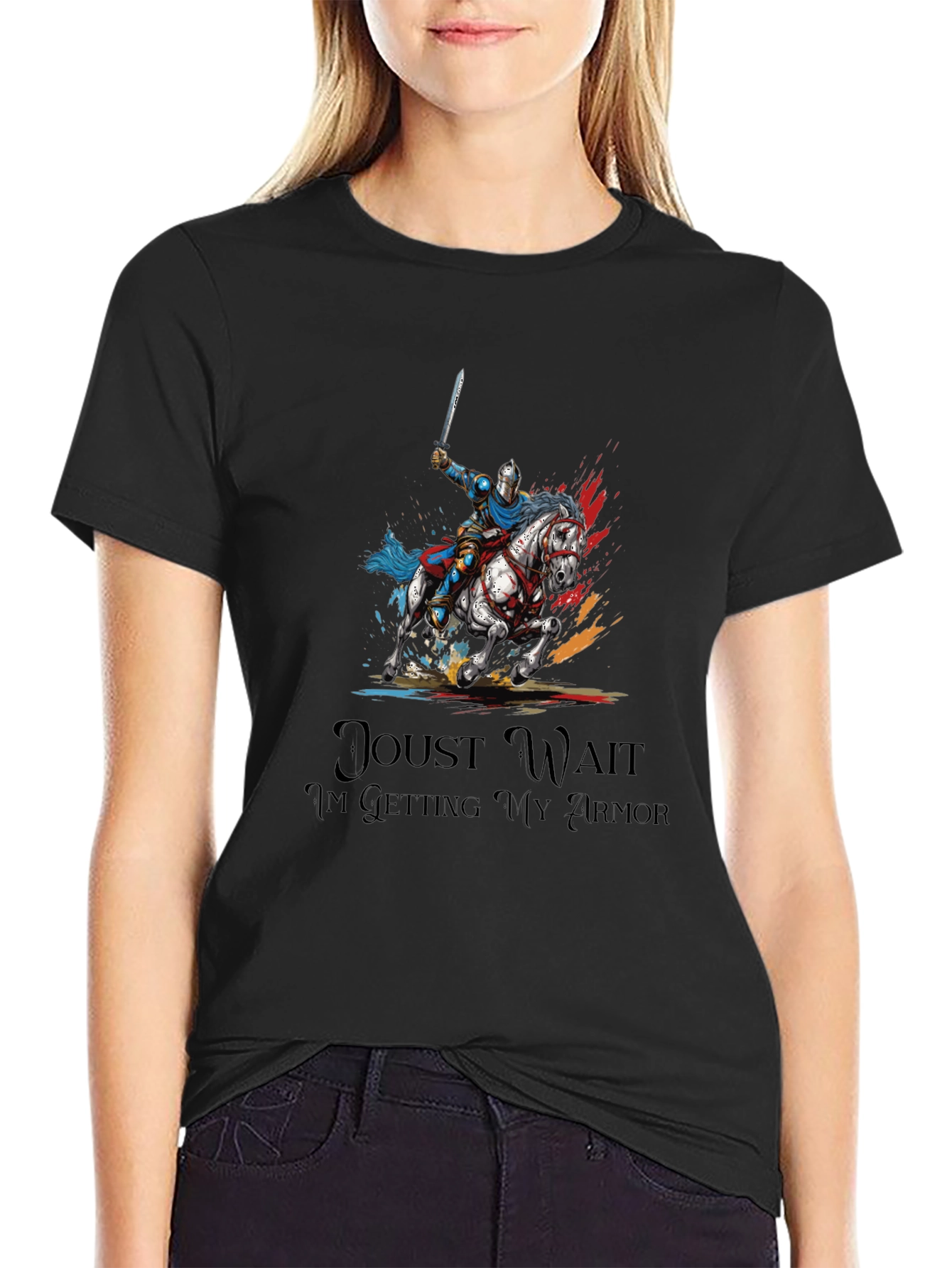 Knight On Horseback Graphic Tee