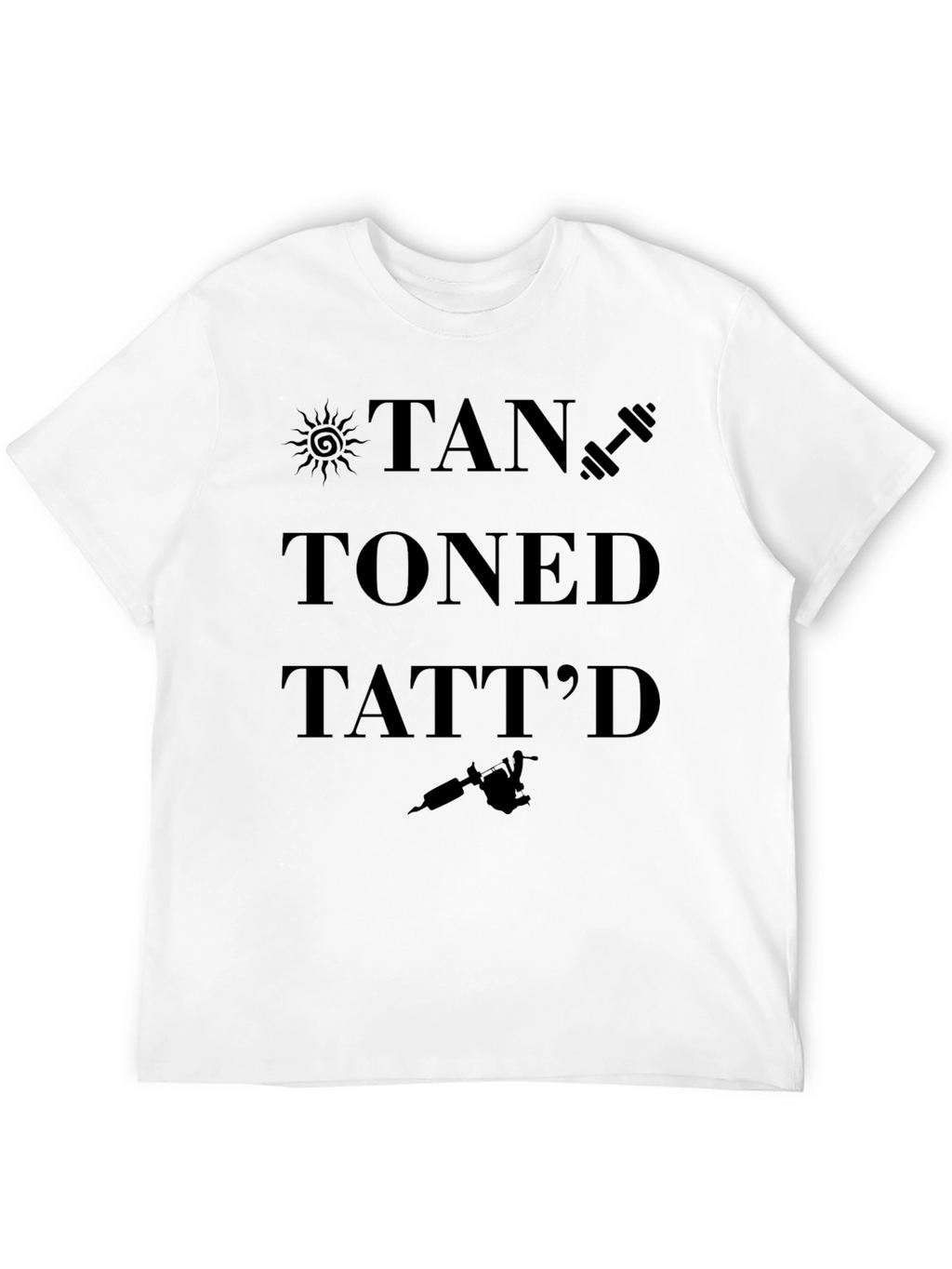 Tan Toned Tattd Graphic T-Shirt