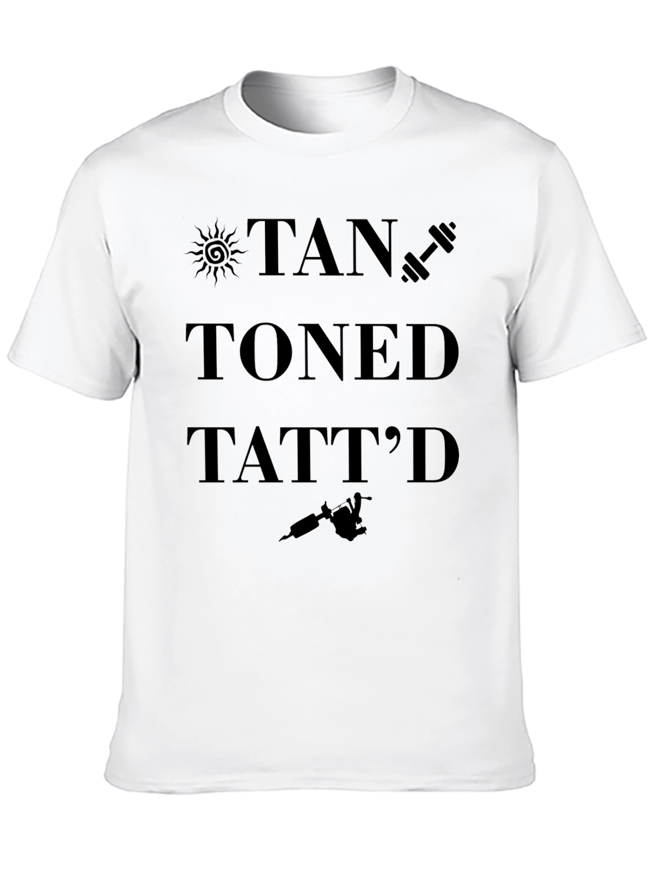 Tan Toned Tattd Graphic T-Shirt