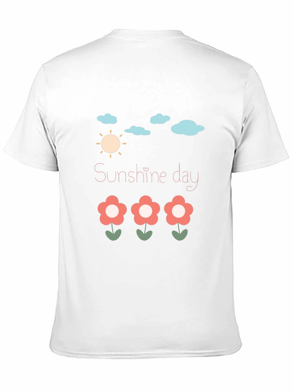 Sunshine Day Graphic Tee - Black Cotton T-Shirt
