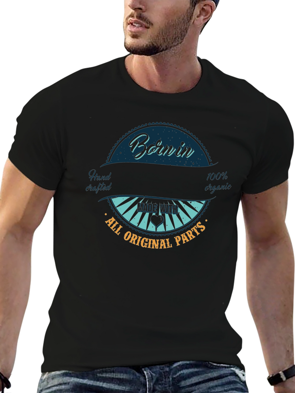 Born In All Original Parts Graphic Tee