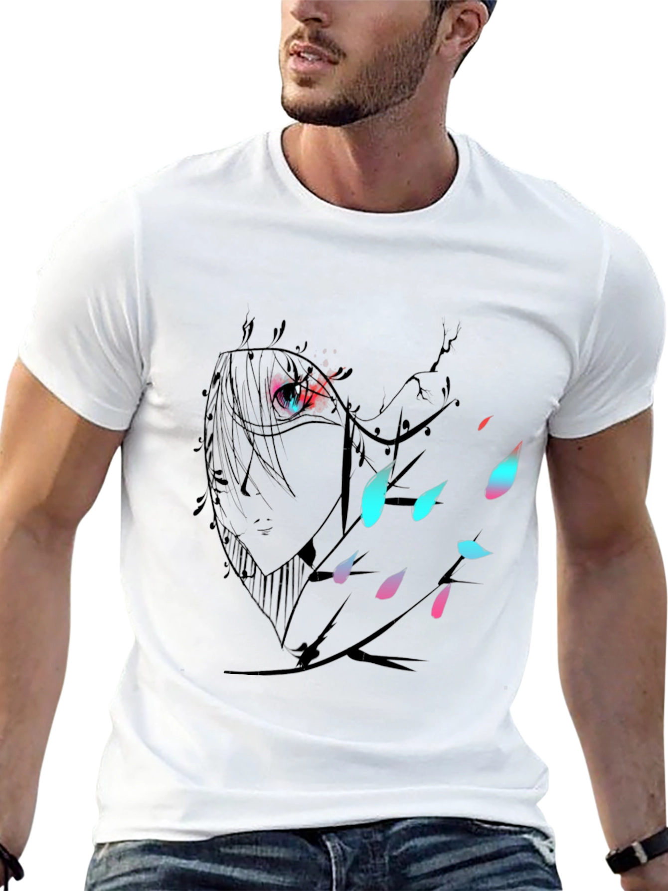 Anime Eye T-Shirt - Stylish Graphic Tee for Anime Fans