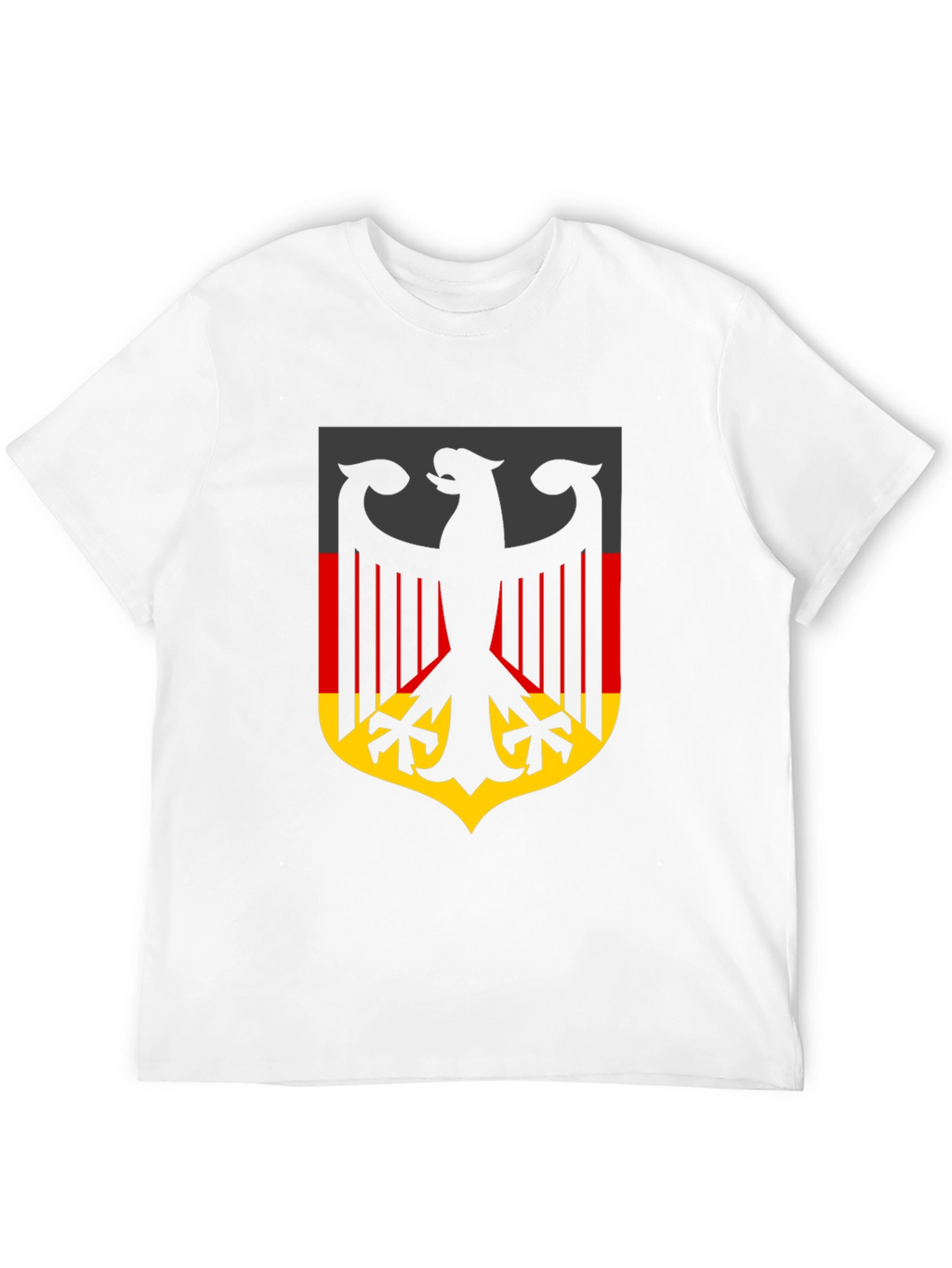 German Flag Eagle Crest Black T-Shirt