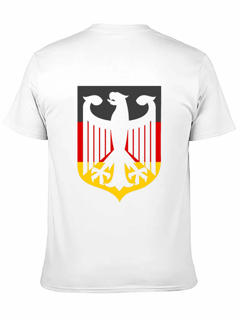 German Flag Eagle Crest Black T-Shirt
